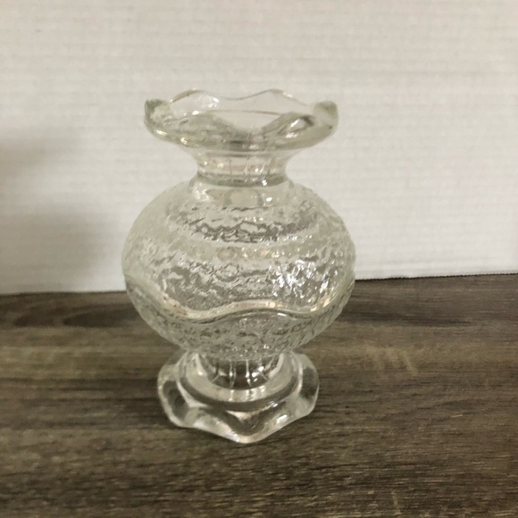Vtg Anchor Hocking Textured Glass Candle Holders - Picture 8 of 10